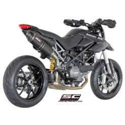 SC-Project D05-02C Oval Exhaust For Ducati Hypermotard 796 (2009-2012) -Motorcycle Gear Shop sc project d05 02c oval exhaust image5