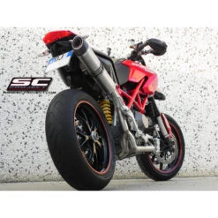 SC-Project D06-C02C Oval 2-1 Exhaust For Ducati Hypermotard 1100 EVO / EVO SP '10-'12 -Motorcycle Gear Shop sc project d06 c02c oval 2 1 exhaust image8