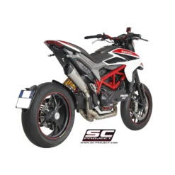 SC-Project D10-CH34T Conic High Mount Exhaust Hypermotard 821 / 939 & Hyperstrada 939 -Motorcycle Gear Shop sc project d10 ch34t conic high mount exhaust image3