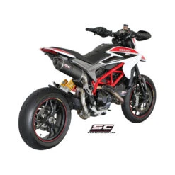 SC-Project D10-H01C Oval High Mount Exhaust Hypermotard 821 / 939 & Hyperstrada 821 / 939 -Motorcycle Gear Shop sc project d10 h01c oval high mount exhaust image5
