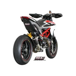 SC-Project D10-L38C CR-T Exhaust For Ducati Hypermotard 821 / 939 & Hyperstrada 821 / 939 -Motorcycle Gear Shop sc project d10 l38c cr t exhaust image3