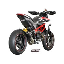 SC-Project D10-L38C CR-T Exhaust For Ducati Hypermotard 821 / 939 & Hyperstrada 821 / 939 -Motorcycle Gear Shop sc project d10 l38c cr t exhaust image4