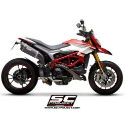 SC-Project D27-H90 SC1-R Slip-on Exhaust For Ducati Hypermotard 939 (2016-) -Motorcycle Gear Shop sc project d27 h90 sc1 r slip on exhaust image3