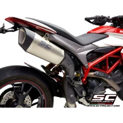 SC-Project D27-H90 SC1-R Slip-on Exhaust For Ducati Hypermotard 939 (2016-) -Motorcycle Gear Shop sc project d27 h90 sc1 r slip on exhaust image6