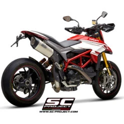 SC-Project D27-H90 SC1-R Slip-on Exhaust For Ducati Hypermotard 939 (2016-) -Motorcycle Gear Shop sc project d27 h90 sc1 r slip on exhaust image7