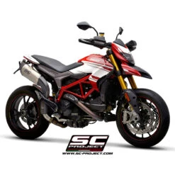 SC-Project D27-H90 SC1-R Slip-on Exhaust For Ducati Hypermotard 939 (2016-) -Motorcycle Gear Shop sc project d27 h90 sc1 r slip on exhaust image9