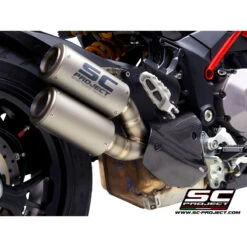 Motorcycle Gear Shop 36 SC-Project D30-DT36T CR-T Slip-on Exhaust, Titanium For Ducati Multistrada 1260 (2018-)