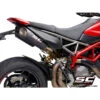 SC-Project D31-74C S1-Carbon Slip-on Exhausts For Ducati Hypermotard 950 (2019-) -Motorcycle Gear Shop sc project d31 74c s1 carbon slip on exhausts