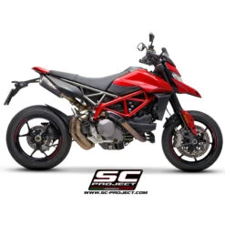 SC-Project D31-74C S1-Carbon Slip-on Exhausts For Ducati Hypermotard 950 (2019-) -Motorcycle Gear Shop sc project d31 74c s1 carbon slip on exhausts image3