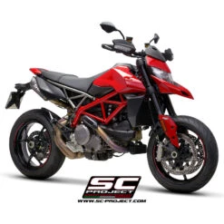 SC-Project D31-74C S1-Carbon Slip-on Exhausts For Ducati Hypermotard 950 (2019-) -Motorcycle Gear Shop sc project d31 74c s1 carbon slip on exhausts image4