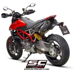SC-Project D31-74C S1-Carbon Slip-on Exhausts For Ducati Hypermotard 950 (2019-) -Motorcycle Gear Shop sc project d31 74c s1 carbon slip on exhausts image6