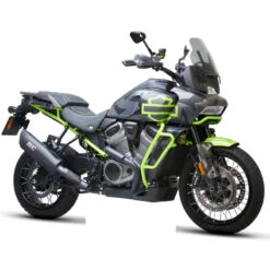 SC-Project HD03-104MB SC1-R GT Slip-on Exhaust, Matte Black For Harley Pan America '20- -Motorcycle Gear Shop sc project hd03 104mb sc1 r gt slip on exhaust image3