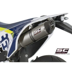 SC-Project HU01-02T Titanium Oval Exhaust For Husqvarna 701 Supermoto (2015-2016)