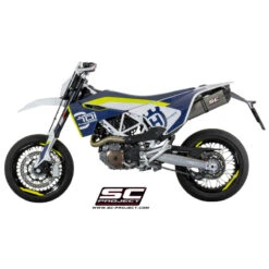 SC-Project HU01-02T Titanium Oval Exhaust For Husqvarna 701 Supermoto (2015-2016) -Motorcycle Gear Shop sc project hu01 02t titanium oval exhaust image4