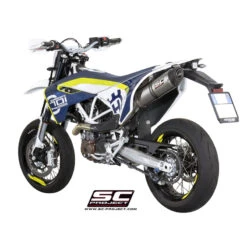 SC-Project HU01-02T Titanium Oval Exhaust For Husqvarna 701 Supermoto (2015-2016) -Motorcycle Gear Shop sc project hu01 02t titanium oval exhaust image5