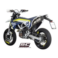 SC-Project HU01-55T Titanium CRS Exhaust For Husqvarna 701 Supermoto (2015-2016) -Motorcycle Gear Shop sc project hu01 55t titanium crs exhaust image3