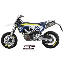 SC-Project HU01-55T Titanium CRS Exhaust For Husqvarna 701 Supermoto (2015-2016) -Motorcycle Gear Shop sc project hu01 55t titanium crs exhaust image4