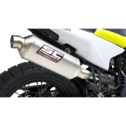 SC-Project HU08-100T Rally Raid Slip-on Exhaust For Husqvarna Norden 901 '19- -Motorcycle Gear Shop sc project hu08 100t rally raid slip on exhaust image4