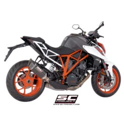 SC-Project KTM10-90 SC1-R Slip-on Exhaust For KTM Super Duke R 1290 '14-'19 -Motorcycle Gear Shop sc project ktm10 90 sc1 r slip on exhaust image5