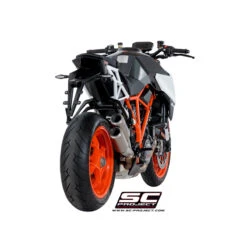 SC-Project KTM10-DK38T CR-T Twin Slip-on Exhausts For KTM Super Duke R 1290 '14-'19 -Motorcycle Gear Shop sc project ktm10 dk38t cr t twin slip on exhaust image6