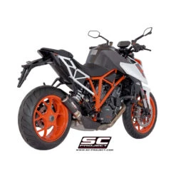 SC-Project KTM10-K38 CR-T Slip-on Exhaust For KTM Super Duke R 1290 '17-'19 -Motorcycle Gear Shop sc project ktm10 k38 cr t slip on exhaust image4