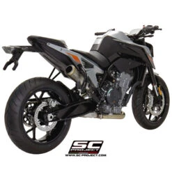 SC-Project KTM12-43T S1-GP Slip-on Exhaust For KTM 790 Duke (2018-) -Motorcycle Gear Shop sc project ktm12 43t s1 gp slip on exhaust image2