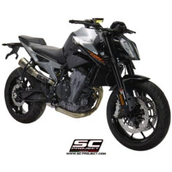 SC-Project KTM12-43T S1-GP Slip-on Exhaust For KTM 790 Duke (2018-) -Motorcycle Gear Shop sc project ktm12 43t s1 gp slip on exhaust image4