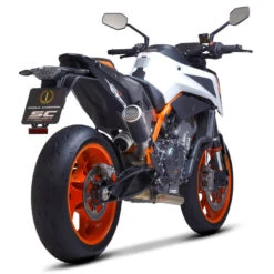 SC-Project KTM12C-68CR CR-T M2 Slip-on Exhaust, Carbon For KTM 890 Duke R '20- -Motorcycle Gear Shop sc project ktm12c 68cr cr t m2 slip on exhaust image4