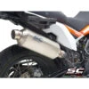SC-Project KTM15-100T Rally Raid Slip-on Exhaust For KTM 790/890 Adventure '19- -Motorcycle Gear Shop sc project ktm15 100t rally raid slip on exhaust