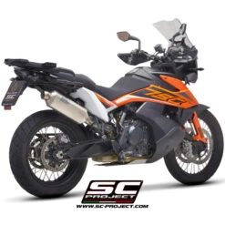 SC-Project KTM15-100T Rally Raid Slip-on Exhaust For KTM 790/890 Adventure '19- -Motorcycle Gear Shop sc project ktm15 100t rally raid slip on exhaust image2