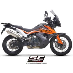 SC-Project KTM15-100T Rally Raid Slip-on Exhaust For KTM 790/890 Adventure '19- -Motorcycle Gear Shop sc project ktm15 100t rally raid slip on exhaust image3