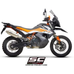 SC-Project KTM15-100T Rally Raid Slip-on Exhaust For KTM 790/890 Adventure '19- -Motorcycle Gear Shop sc project ktm15 100t rally raid slip on exhaust image8