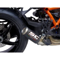 SC-Project KTM16-38CR CR-T Slip-on Exhaust, Carbon Fiber For KTM 1290 Super Duke R (2020-)