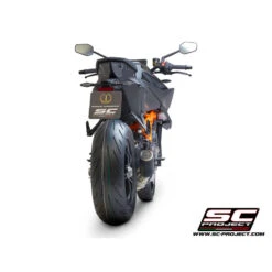 SC-Project KTM16-38CR CR-T Slip-on Exhaust, Carbon Fiber For KTM 1290 Super Duke R (2020-) -Motorcycle Gear Shop sc project ktm16 38cr cr t slip on exhaust carbon image6