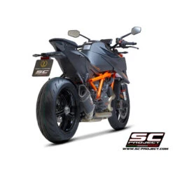 SC-Project KTM16-90C SC1-R Slip-on Exhaust, Carbon For KTM 1290 Super Duke R (2020-) -Motorcycle Gear Shop sc project ktm16 90c sc1 r slip on exhaust carbon image3