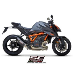 SC-Project KTM16-90C SC1-R Slip-on Exhaust, Carbon For KTM 1290 Super Duke R (2020-) -Motorcycle Gear Shop sc project ktm16 90c sc1 r slip on exhaust carbon image5