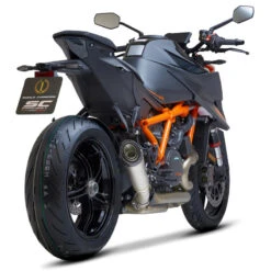 SC-Project KTM16-T41T S1 Slip-on Exhaust, Titanium For KTM 1290 Super Duke R '20- -Motorcycle Gear Shop sc project ktm16 t41t s1 slip on exhaust titanium image4