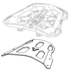 Sw-Motech GPT.04.181.16000/B Street-Rack For KTM 690 Duke (2012-) -Motorcycle Gear Shop sw motech gpt 04 181 15001 b alu rack top rack image4