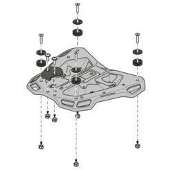 Sw-Motech GPT.04.181.16000/B Street-Rack For KTM 690 Duke (2012-) -Motorcycle Gear Shop sw motech gpt 04 181 15001 b alu rack top rack image5