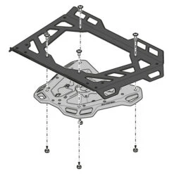 Sw-Motech GPT.04.181.16000/B Street-Rack For KTM 690 Duke (2012-) -Motorcycle Gear Shop sw motech gpt 04 181 15001 b alu rack top rack image6
