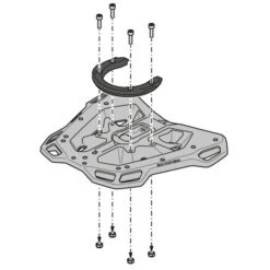 Sw-Motech GPT.04.181.16000/B Street-Rack For KTM 690 Duke (2012-) -Motorcycle Gear Shop sw motech gpt 04 181 15001 b alu rack top rack image7