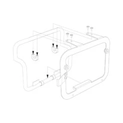 Sw-Motech KFT.00.152.10900.S TRAX Side Case Adapter Kit BMW R1200GS LC Adventure (2014-) -Motorcycle Gear Shop sw motech kft 00 152 10900 s trax side adapter kit image5