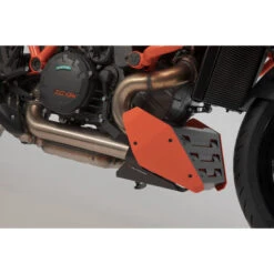 Sw-Motech MSS.04.915.10000 Front Spoiler, Orange/Black For KTM 1290 Super Duke R (2019-) -Motorcycle Gear Shop sw motech mss 04 915 10000 front spoiler orange image2