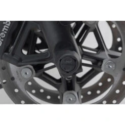 Sw-Motech STP.18.176.10000/B Front Axle Sliders, Black For Harley Pan America (2021-) -Motorcycle Gear Shop sw motech stp 18 176 10000 b rear axle sliders image3