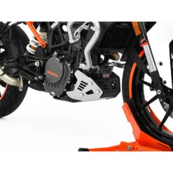 Zieger 10003187 Skid Plate, Black/Silver For KTM 125 Duke (2017-)